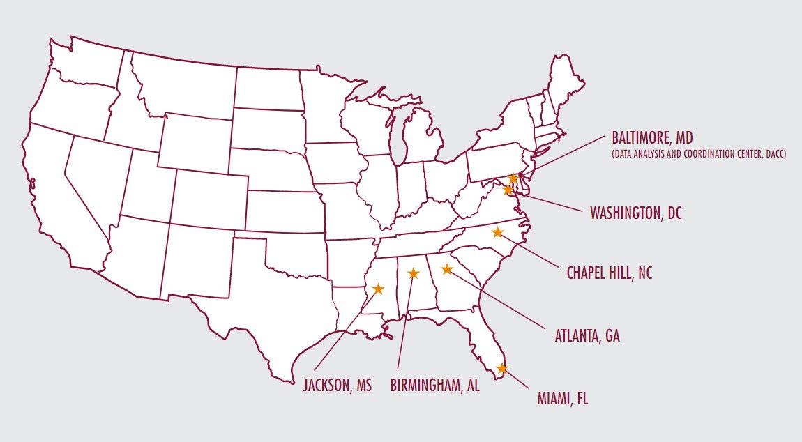 This image depicts the different STAR sites across the nation.