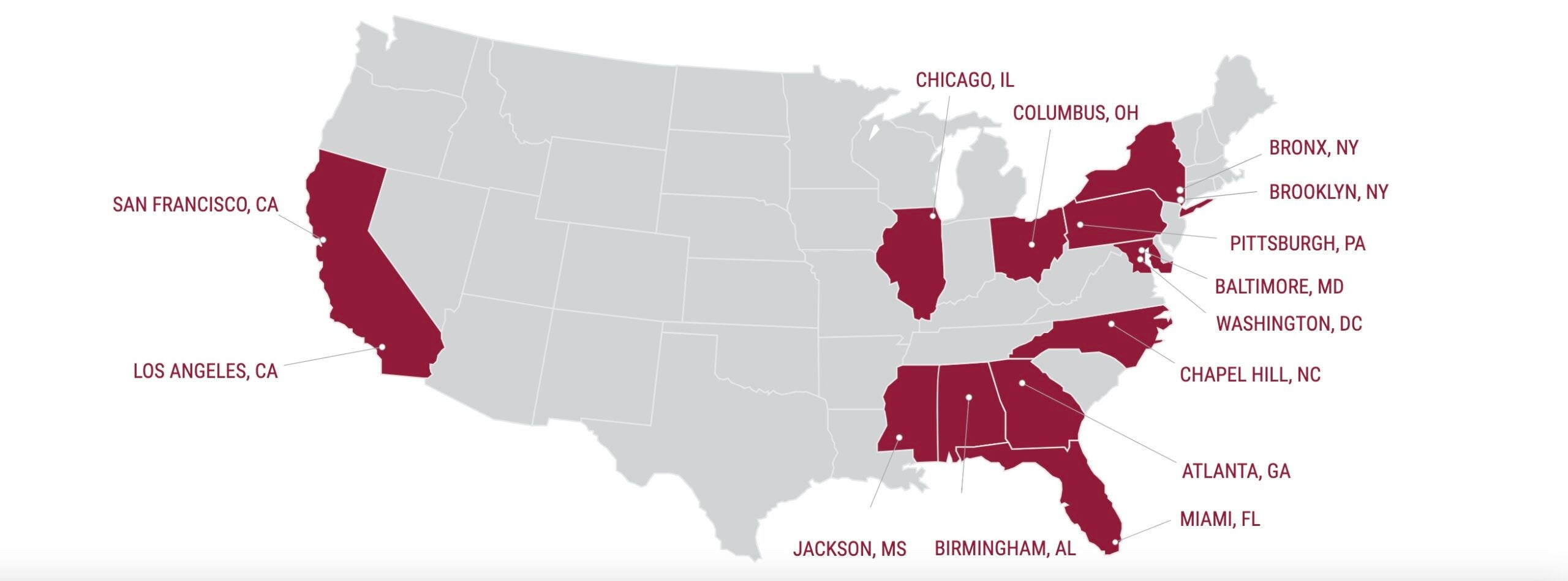 This is a photo that depicts the other MWCCS sites across the nation.